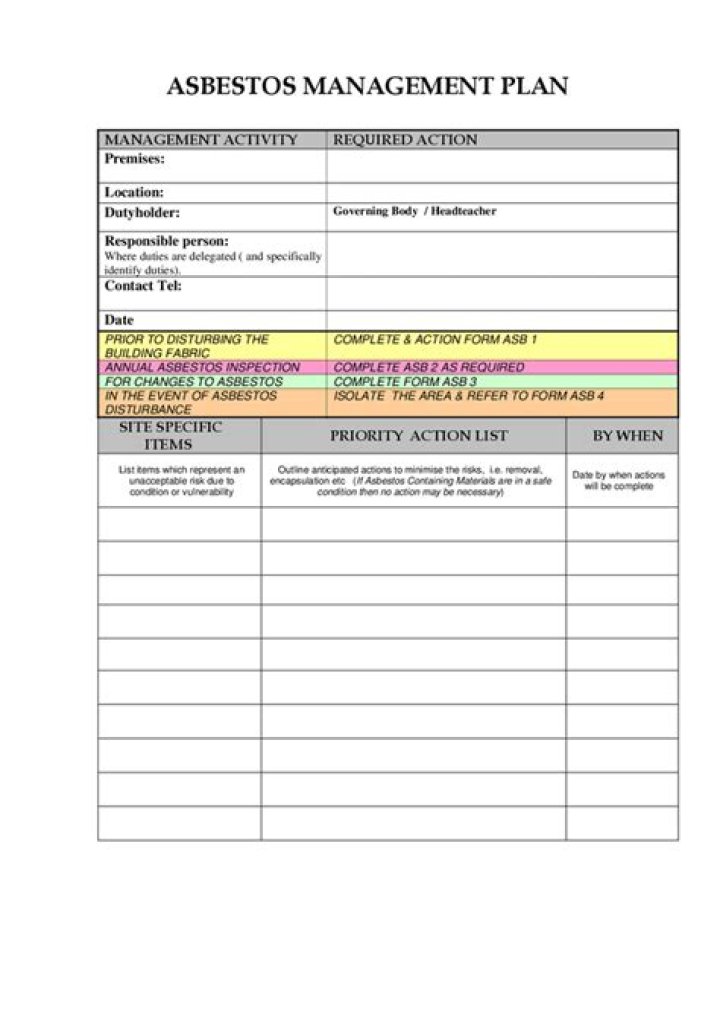 Essential Asbestos Management Plan PDF for Safe Compliance