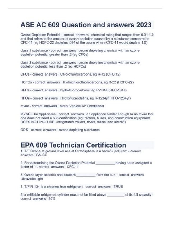 ASE 609 Test Answers PDF: Complete Guide & Study Tips