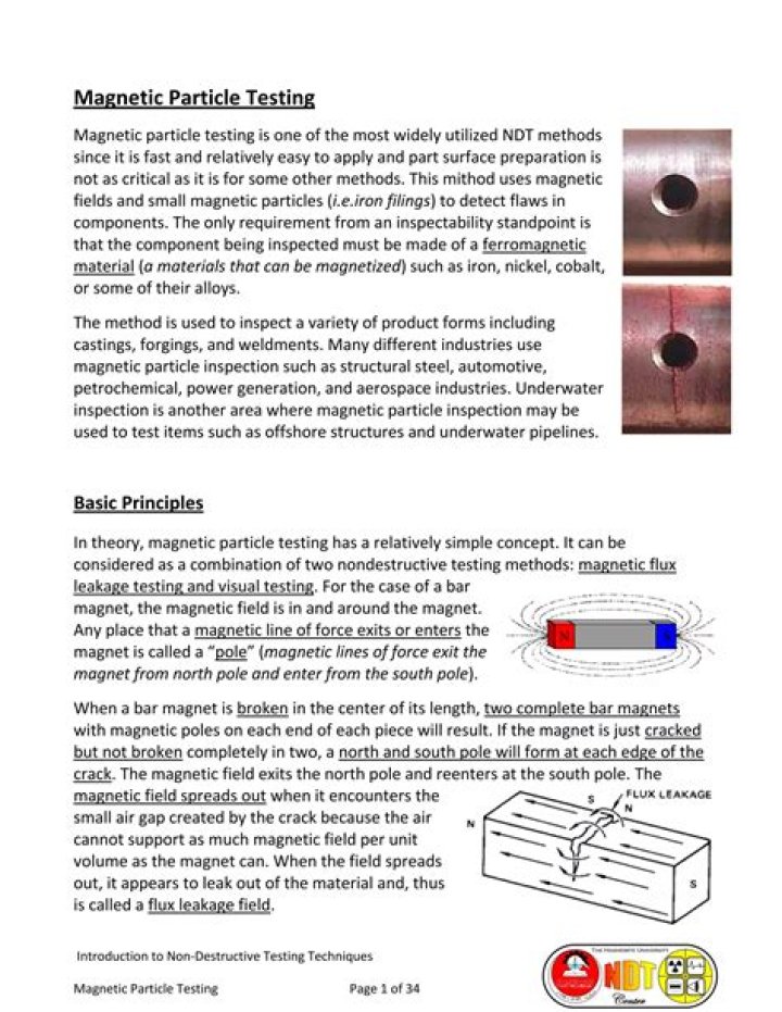 ASNT Magnetic Particle Testing PDF Guide – Reliable Flaw Detection