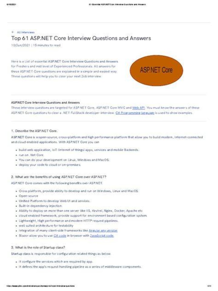 Asp Net Questions and Answers PDF – Complete Guide & Practice