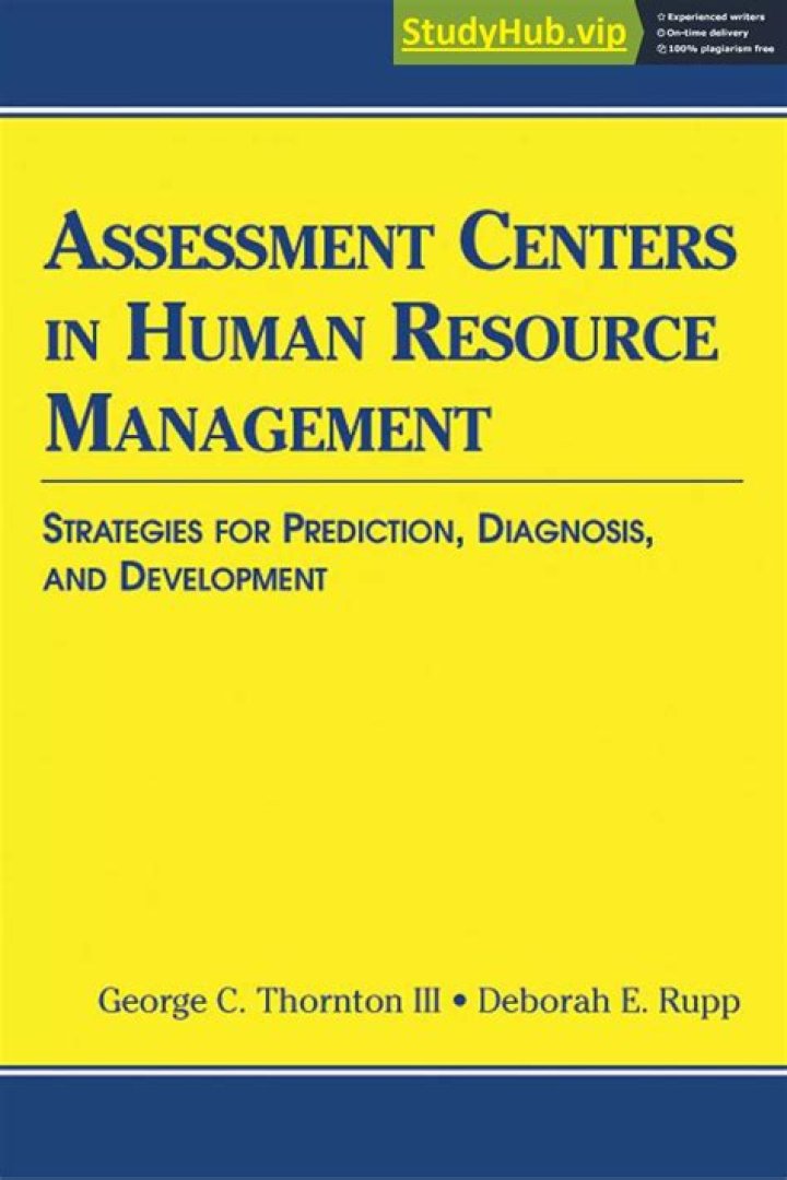Comprehensive Guide to Assessment Centers in Human Resource Management – PDF