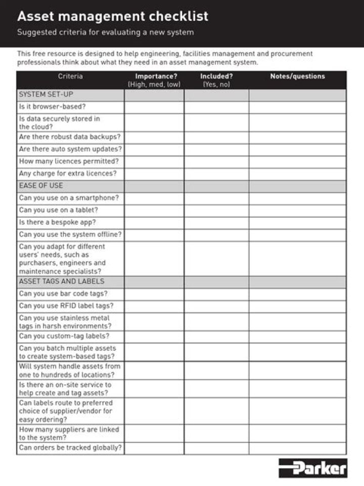 Complete Asset Management Checklist PDF for Effective Oversight