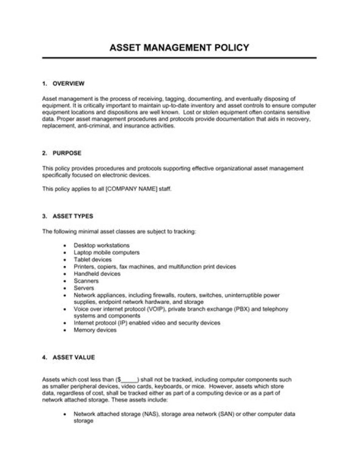 Asset Management Documentation PDF: Complete Guide & Templates