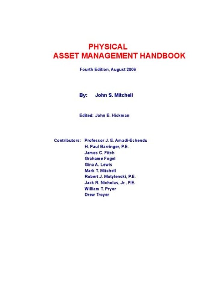Asset Management Handbook PDF: Master Comprehensive Asset Control