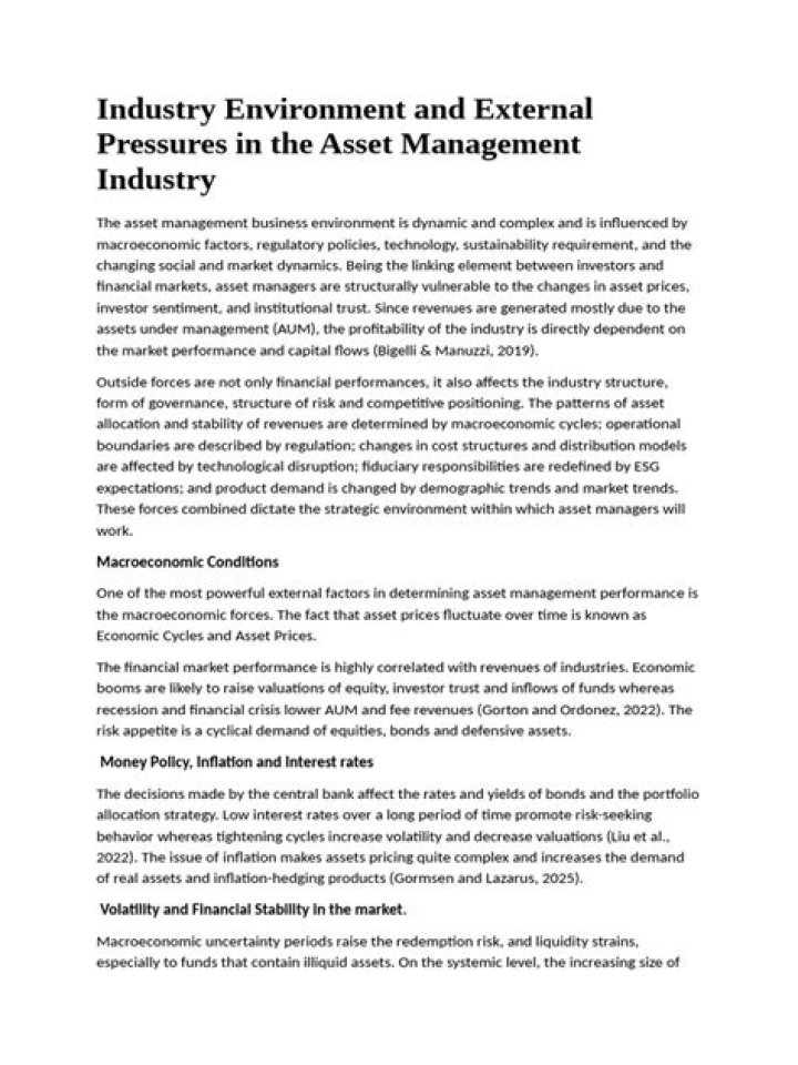 Asset Management Industry PDF: Key Insights & Trends
