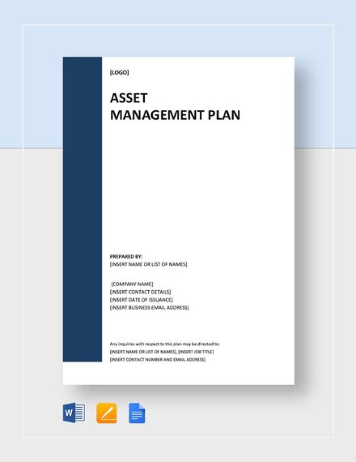 Asset Management Plan PDF: Complete Guide to Effective Asset Oversight