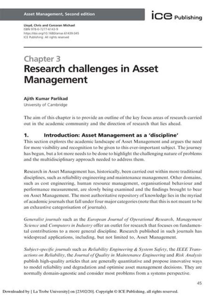 Asset Management Research PDF: Key Insights and Trends