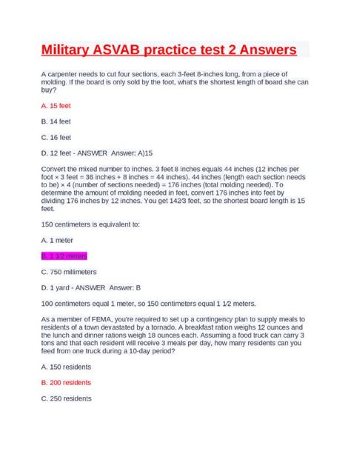 Free ASVAB Practice Test PDF for Marines – Download Now