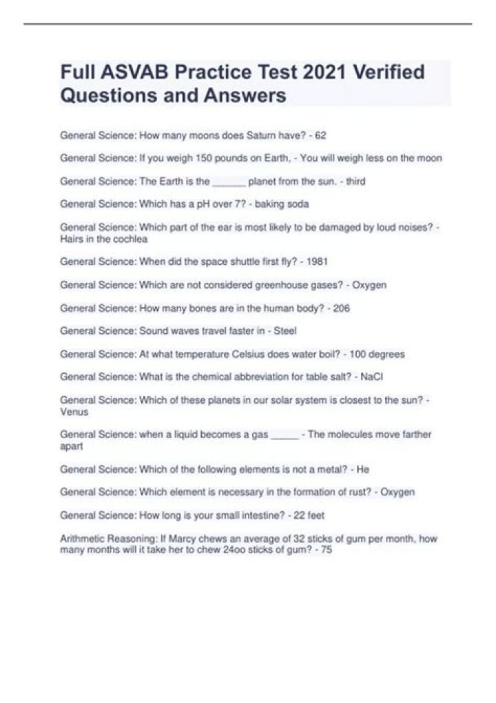 ASVAB Practice Test Questions PDF – Free Download & Boost Your Score
