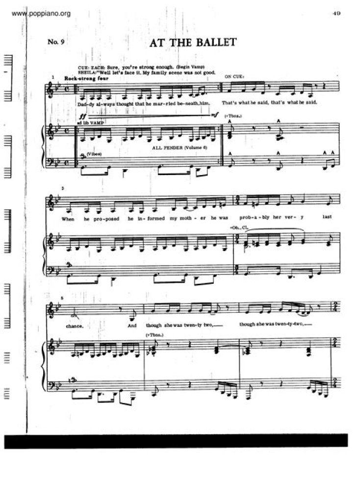 At the Ballet Sheet Music PDF – Download Full Orchestral Score