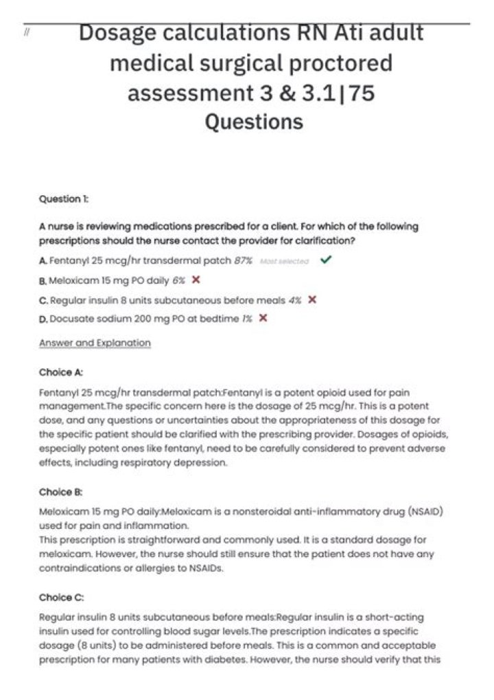 ATI Dosage Calculation Proctored Exam 35 Questions PDF – Master Practice Test