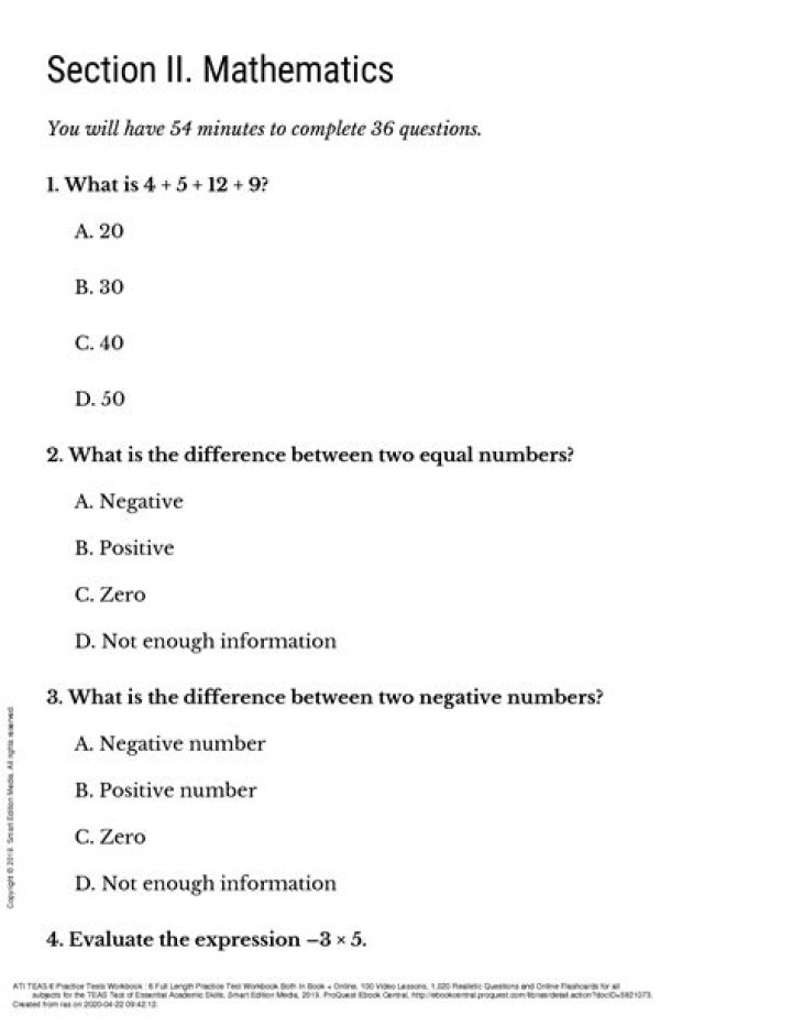 Ati Teas 6 Practice Test PDF – Download Now for Exam Prep