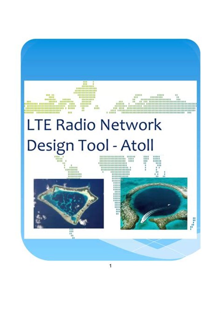 Master Atoll Planning with Our Free Tutorial PDF