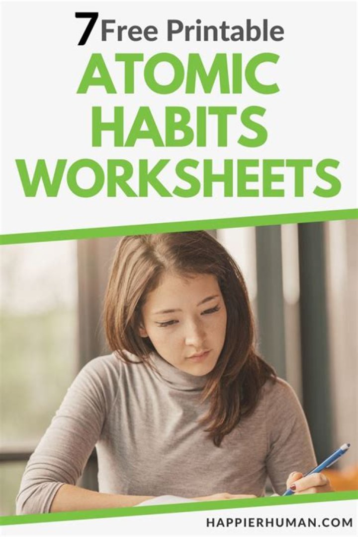 Free Atomic Habits Worksheets PDF for Instant Results