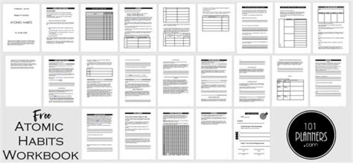 Free Atomic Habits Worksheets PDF – Build Better Habits Easily