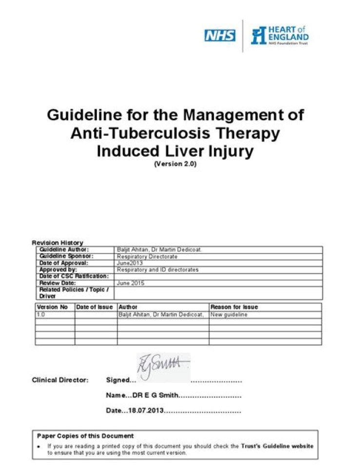 AT Induced Hepatitis Management Guidelines PDF: Evidence-Based Treatment Protocols