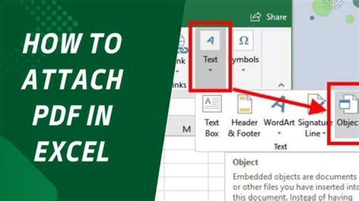 Easily Attach PDF to Excel Worksheet – Step-by-Step Guide