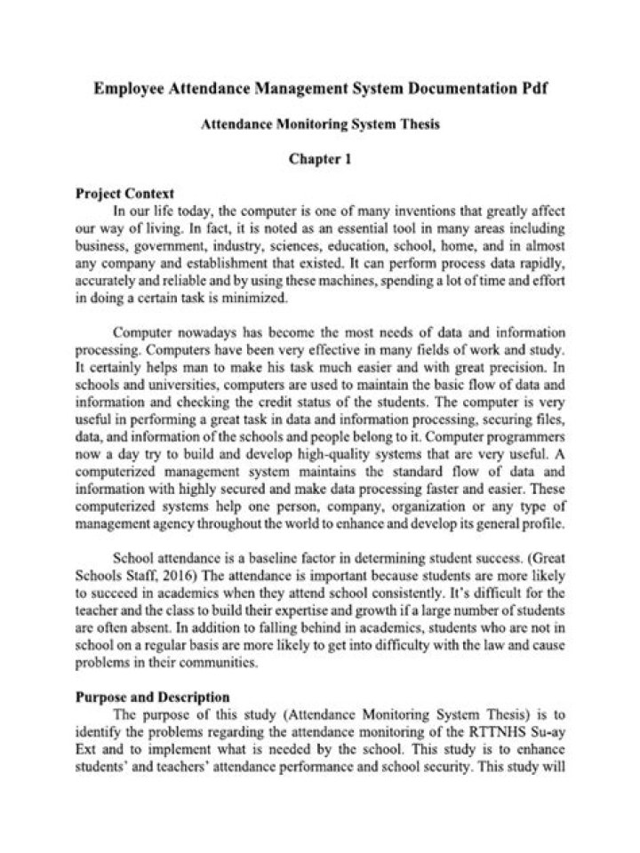 Attendance Management System Documentation PDF: Complete Guide & Templates