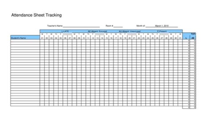 Download Free Attendance Sheets PDF for Easy Workplace Tracking