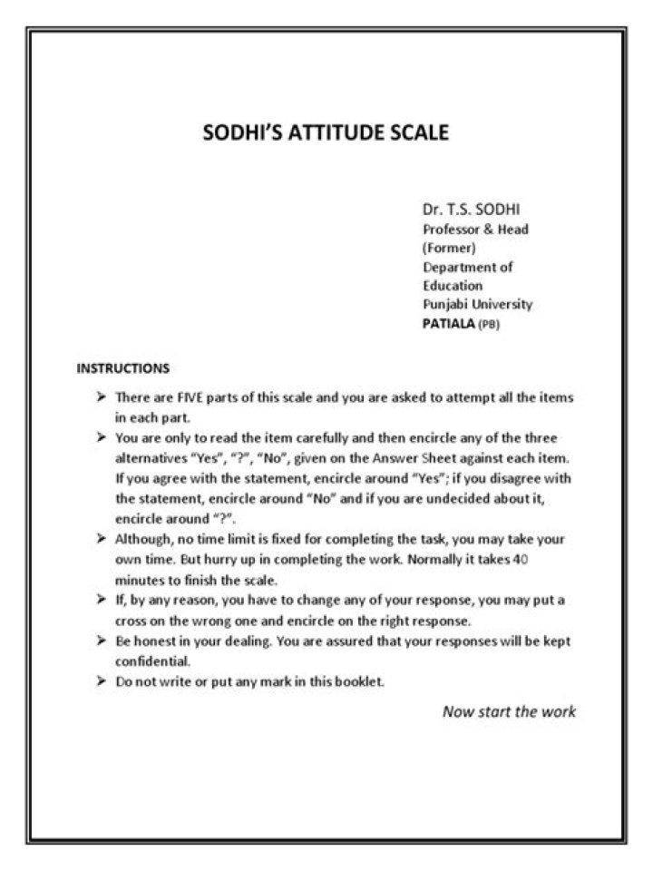 Attitude Test in Psychology PDF: Unlock Your Psychological Profile