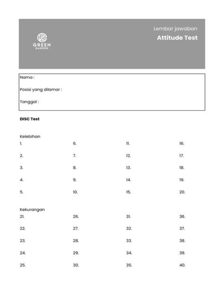 Attitude Test PDF: Evaluate Your Mindset & Mental Strength