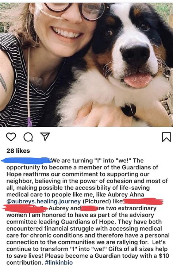 Aubrey is now part of an advisory committee...for a GO FUND ME
