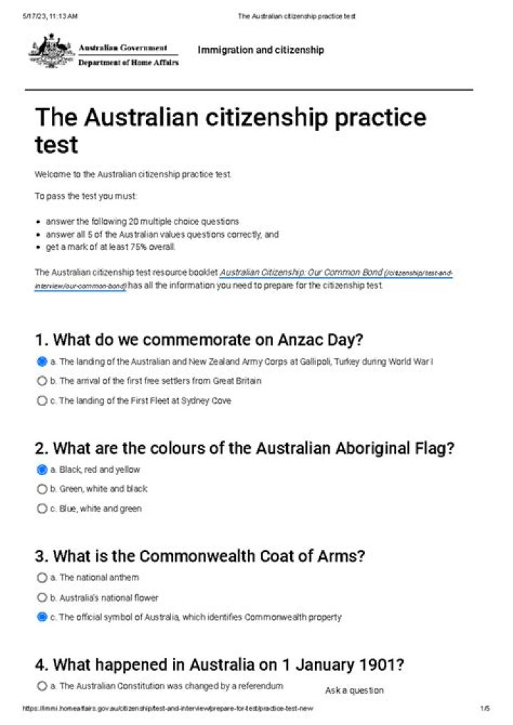 Get Your Australian Citizenship Test PDF – Free Download & Prep Guide