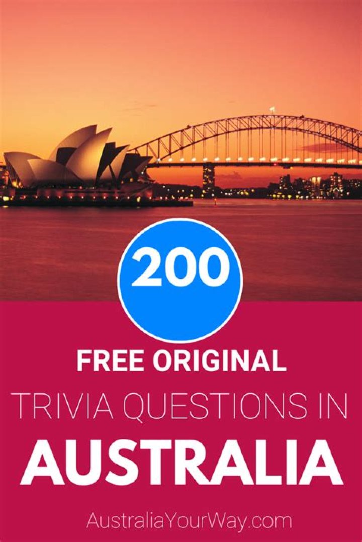 Australian Trivia Questions and Answers PDF: Fun Facts & Quiz