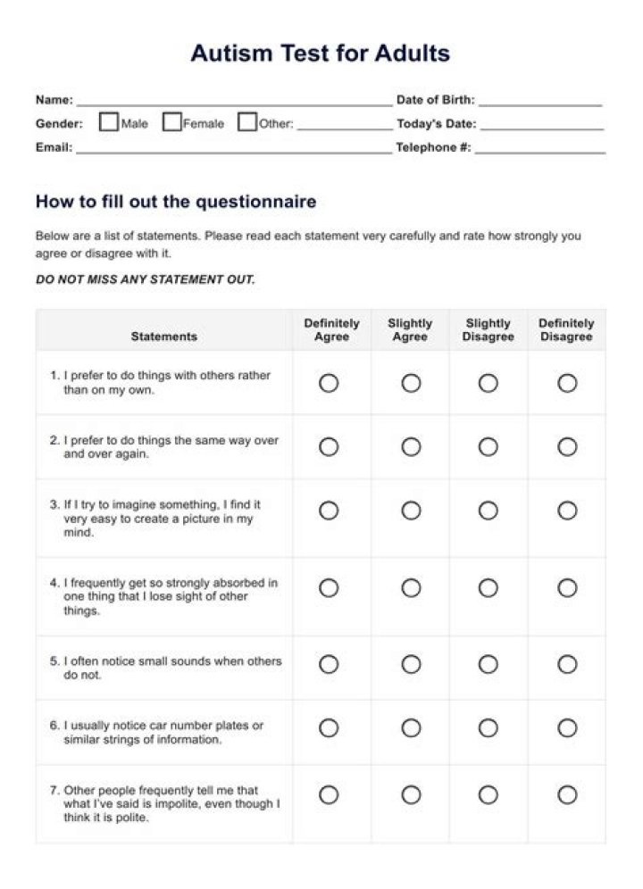 Autism Worksheets for Adults PDF – Downloadable Workbooks for Self-Growth
