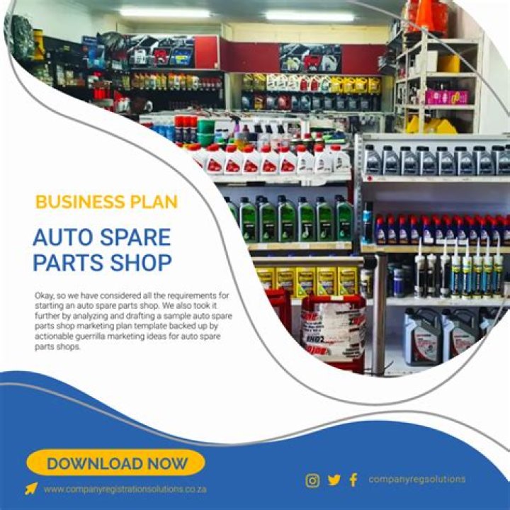 Free Auto Spare Parts Business Plan PDF – Start Your Garage Business Fast