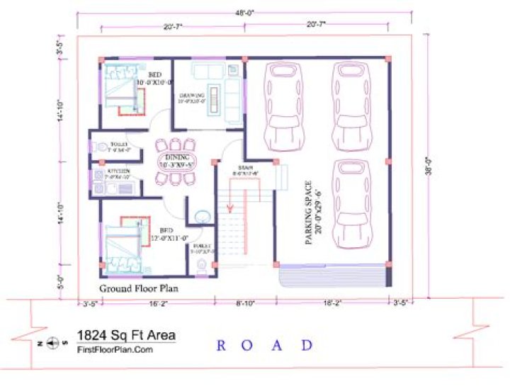 AutoCAD 2D Plan with Dimensions PDF – Download Accurate CAD Drawings