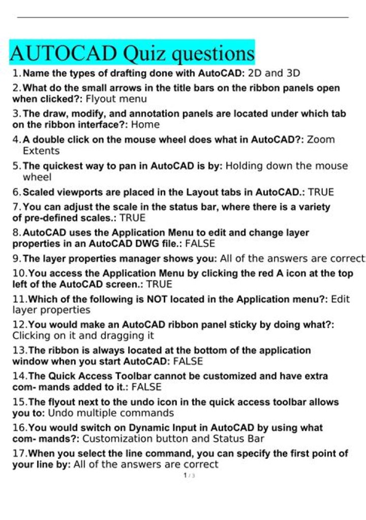 How to Find Autocad Question Answer PDFs Easily