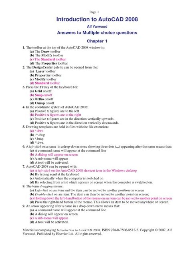 Top Autocad Questions & Answers PDF for Beginners and Professionals