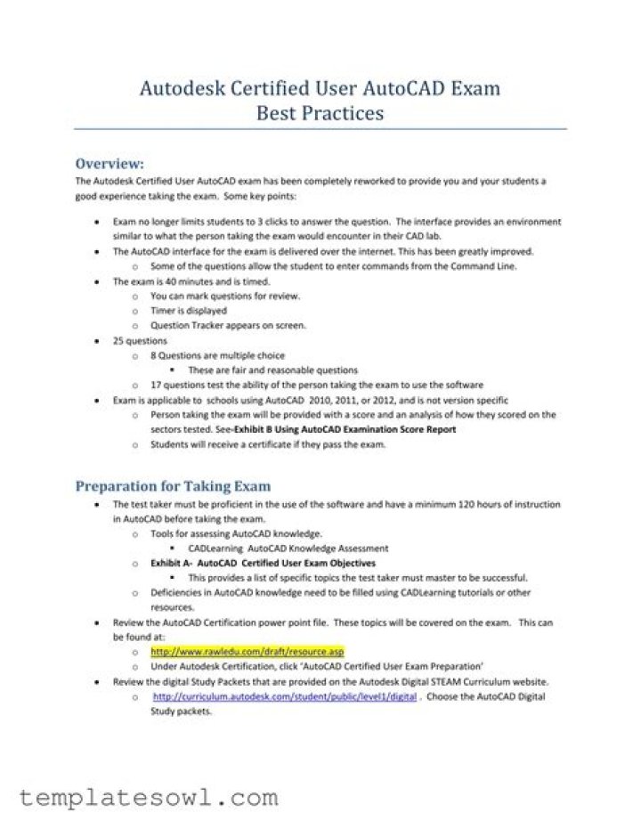 Autocad Skill Assessment Test PDF – Skill Evaluation & Certification Practice