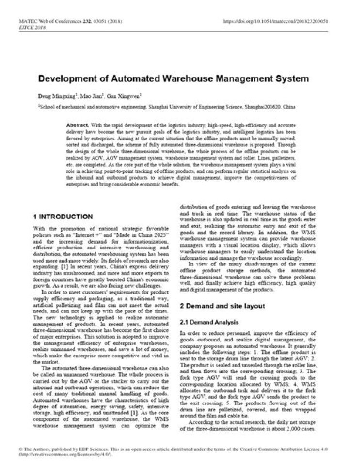 Automated Warehouse Management System PDF: Boost Efficiency Today