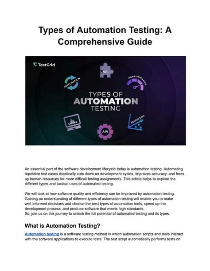 Comprehensive Automation Testing Material PDF for Developers