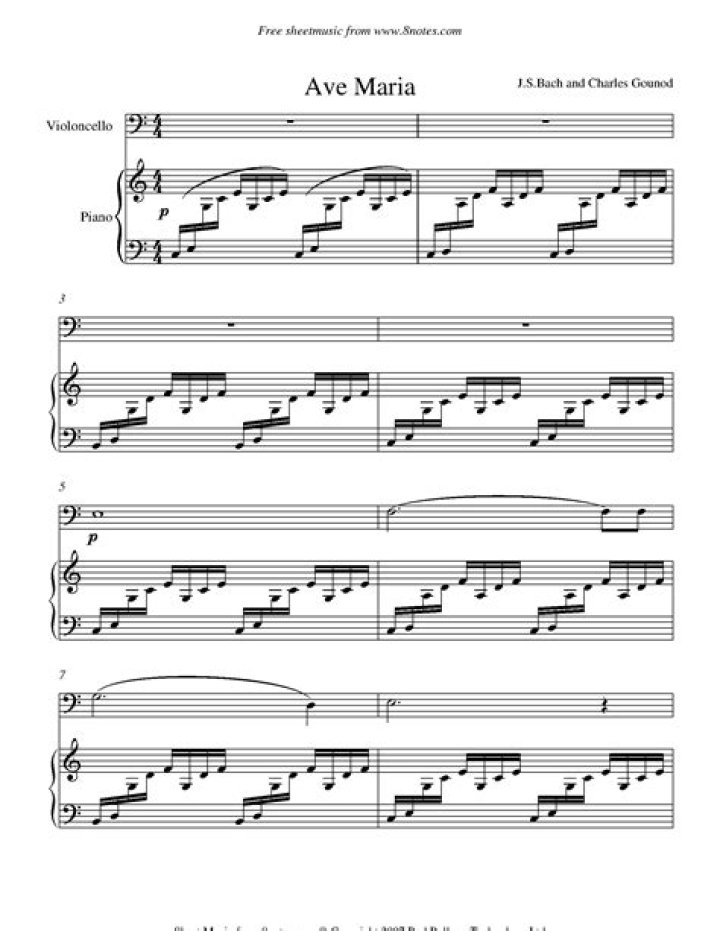 Free Ave Maria Cello Sheet Music PDF Download – Instant Access