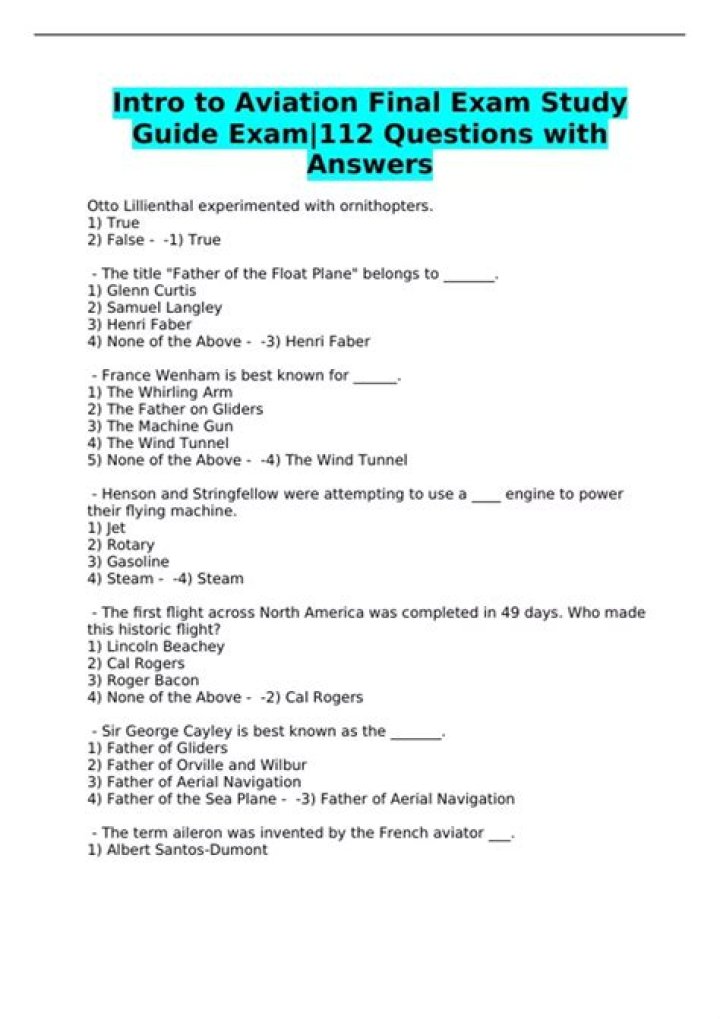 Aviation Questions & Answers PDF: Expert Answers for Pilots and Enthusiasts
