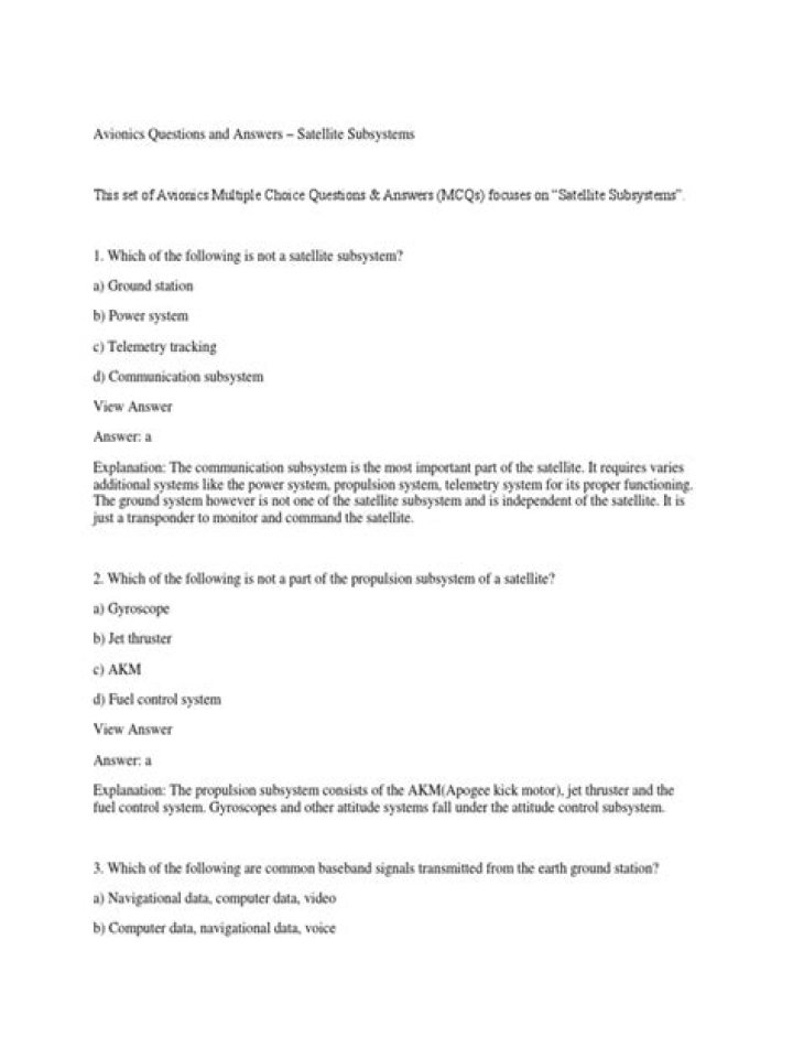 Avionics Questions and Answers PDF: Expert Guide to Aviation Electronics