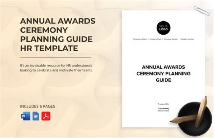 Awarded Planning Checklist PDF for Any Awards Ceremony