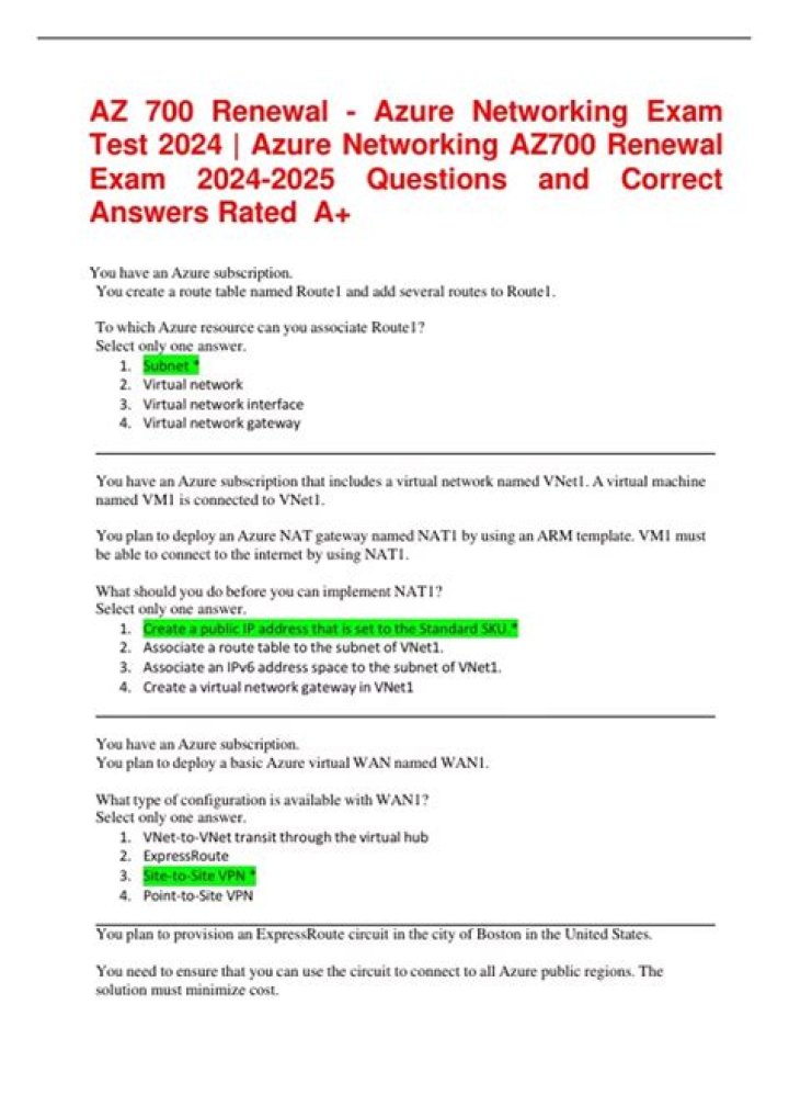 Az-700 Exam Questions PDF: Mastering AWS Certified Solutions Architect