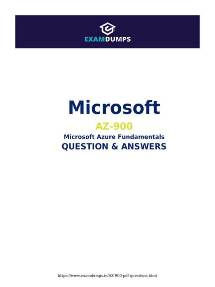 Az-900 Exam Questions and Answers PDF: Complete Study Guide
