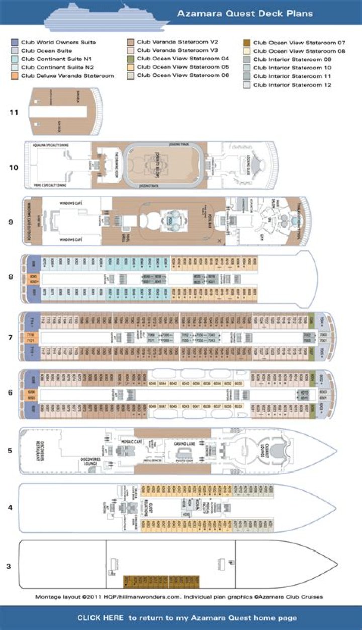 Azamara Onward Deck Plans PDF for Beginners & Pros