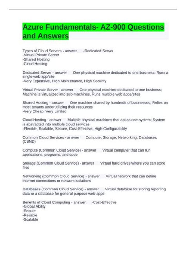 Azure 900 Exam Prep: 900 Questions & Answers PDF Download