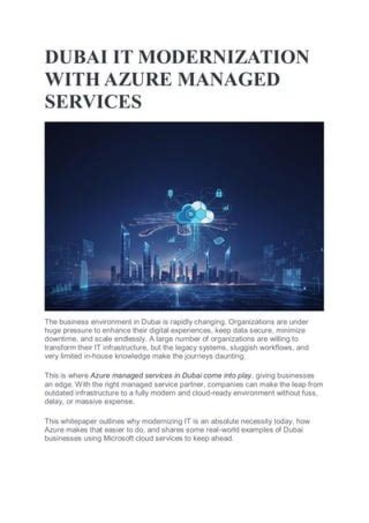 Azure Managed Services PDF: Complete Guide to Cloud Solutions