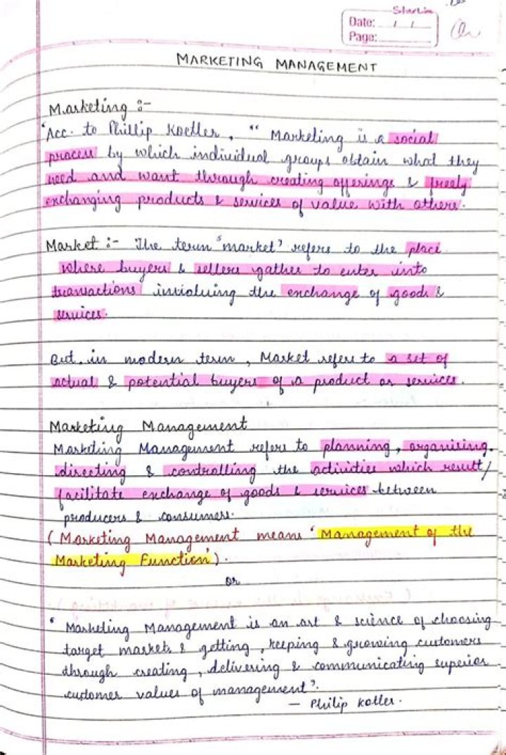 B.com Marketing Management Notes PDF: Essential Study Guide & Revision Notes