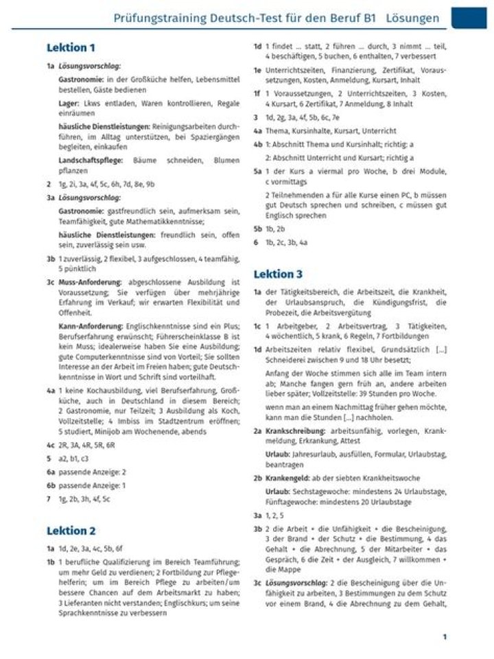 B1 Deutsch Test Übungen kostenlos PDF – Jetzt Herunterladen
