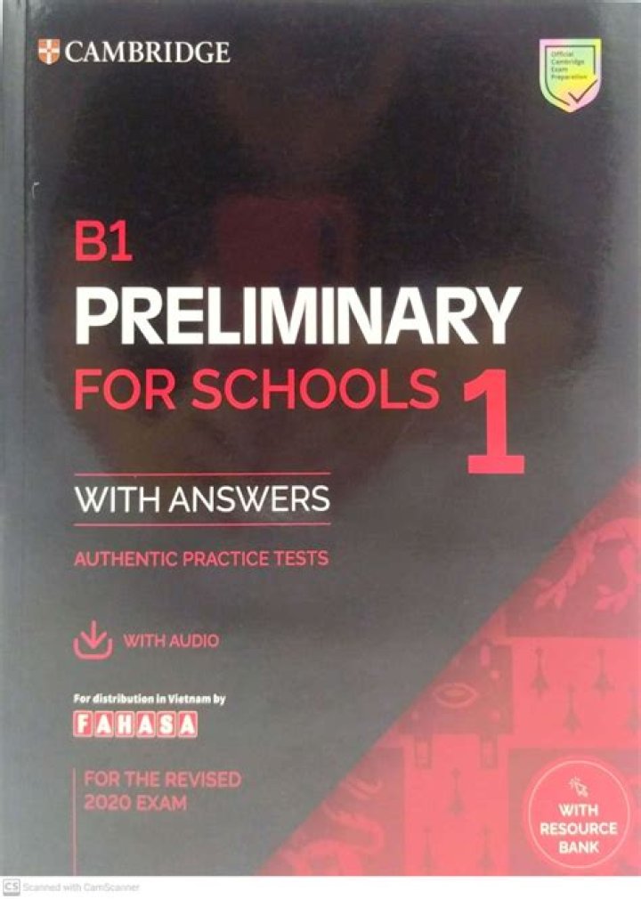 B1 Preliminary Exam Guide for Schools 1 with Answers PDF