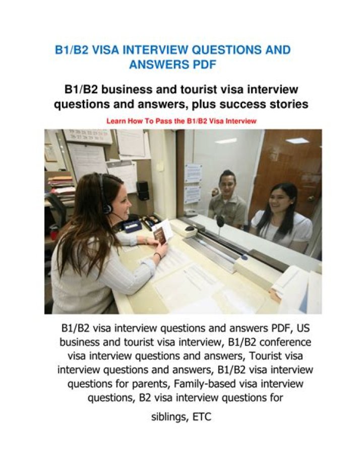 B2 Visa Interview Questions for Parents – Telugu PDF Guide