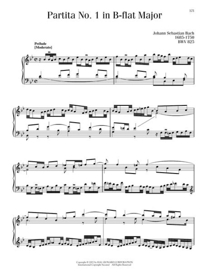 Bach Partita No. 2 Piano Sheet Music PDF – Download Free High-Quality PDF